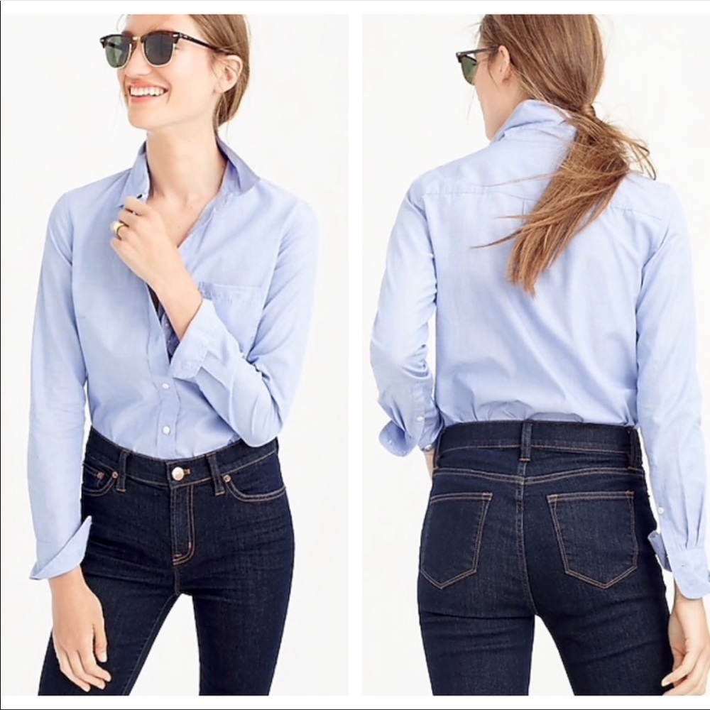 J Crew Light Blue Button Down sz 6
